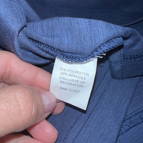 Johnnie-O Easton Prep-Formance Quarter Zip Pullover Blue Camo Collar Men’s M - Picture 9 of 11